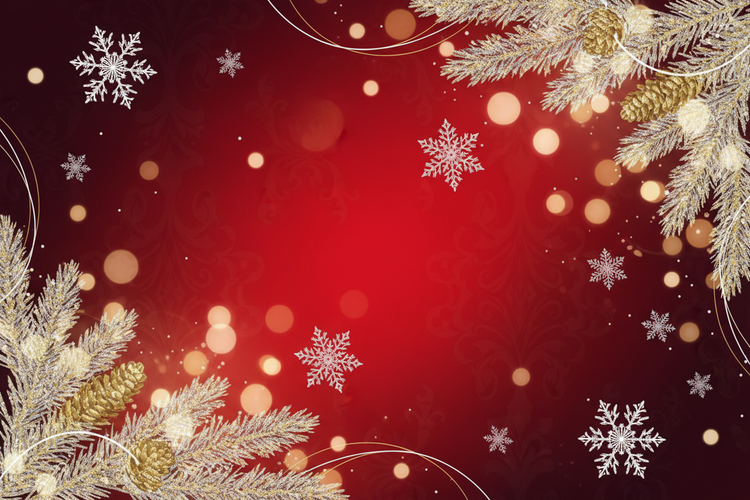 红色圣诞底图
