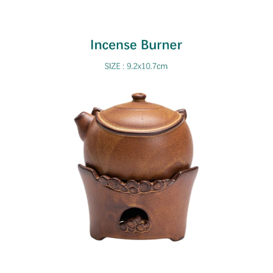 Teapot Ceramic Plate Incense Burner Ornament