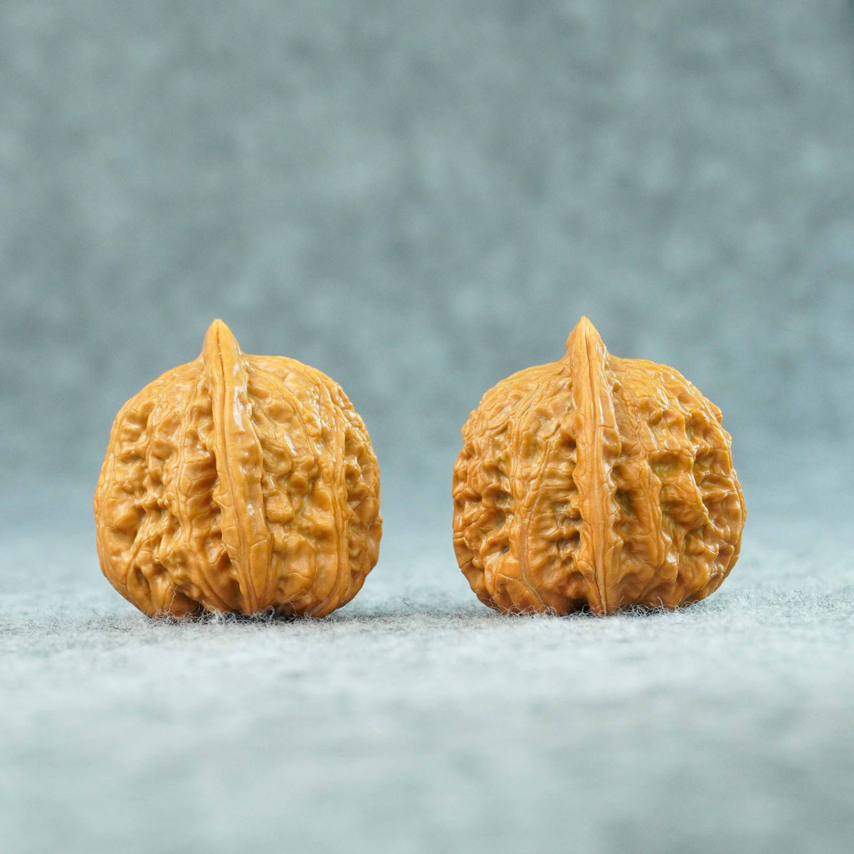 36mm Red Dragon Chicken Heart Walnut Pair | One-of-a-Kind Matched Pair | 092002