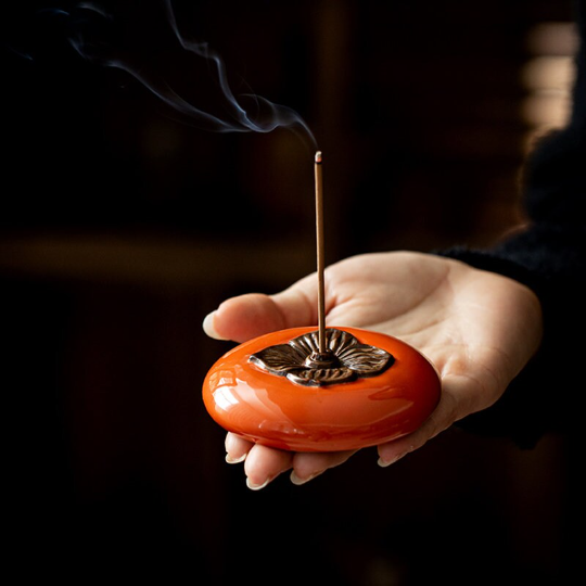 Creative Persimmon Incense Burner