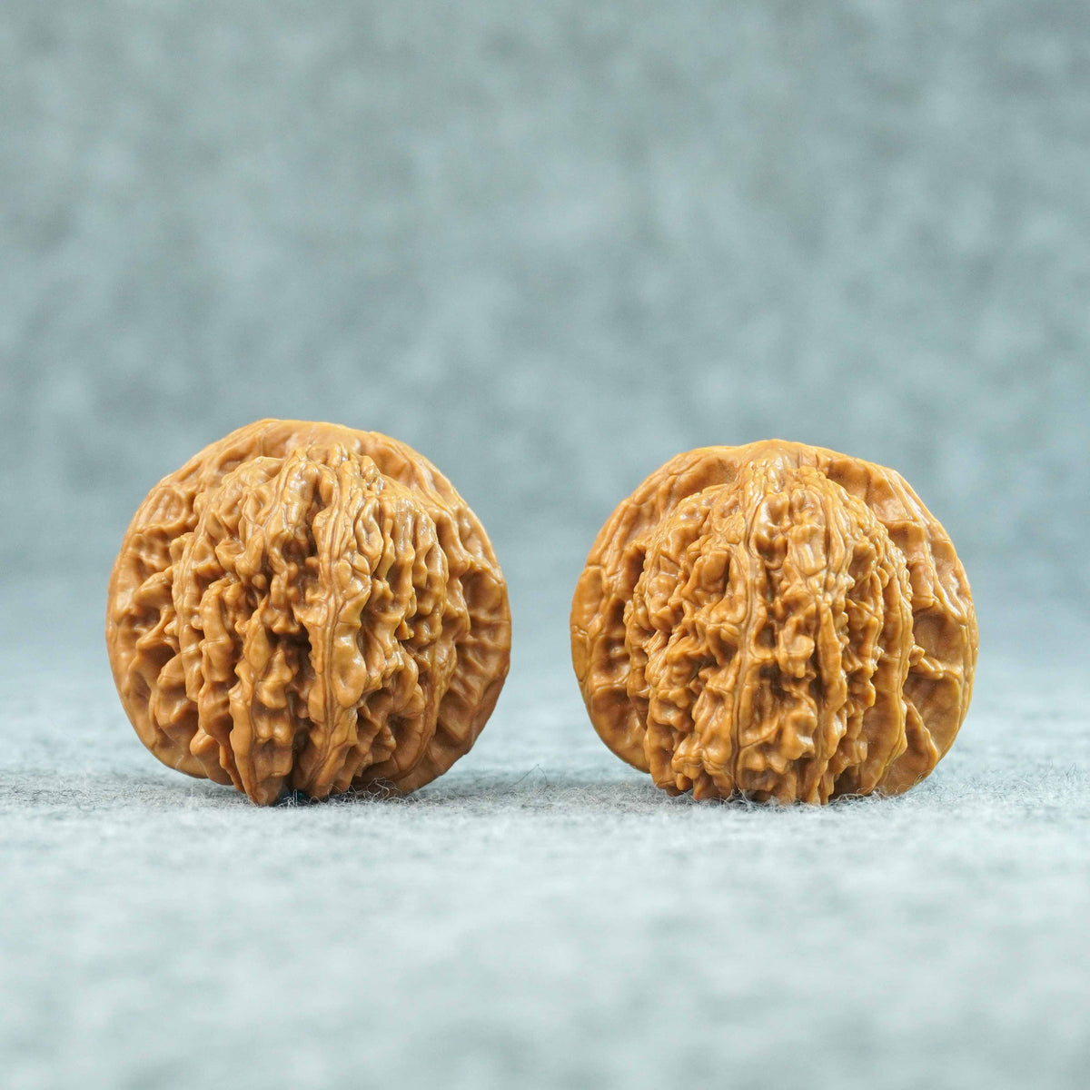 43mm Four-Tower Lion Head Walnut Pair | One-of-a-Kind Listing | 092405