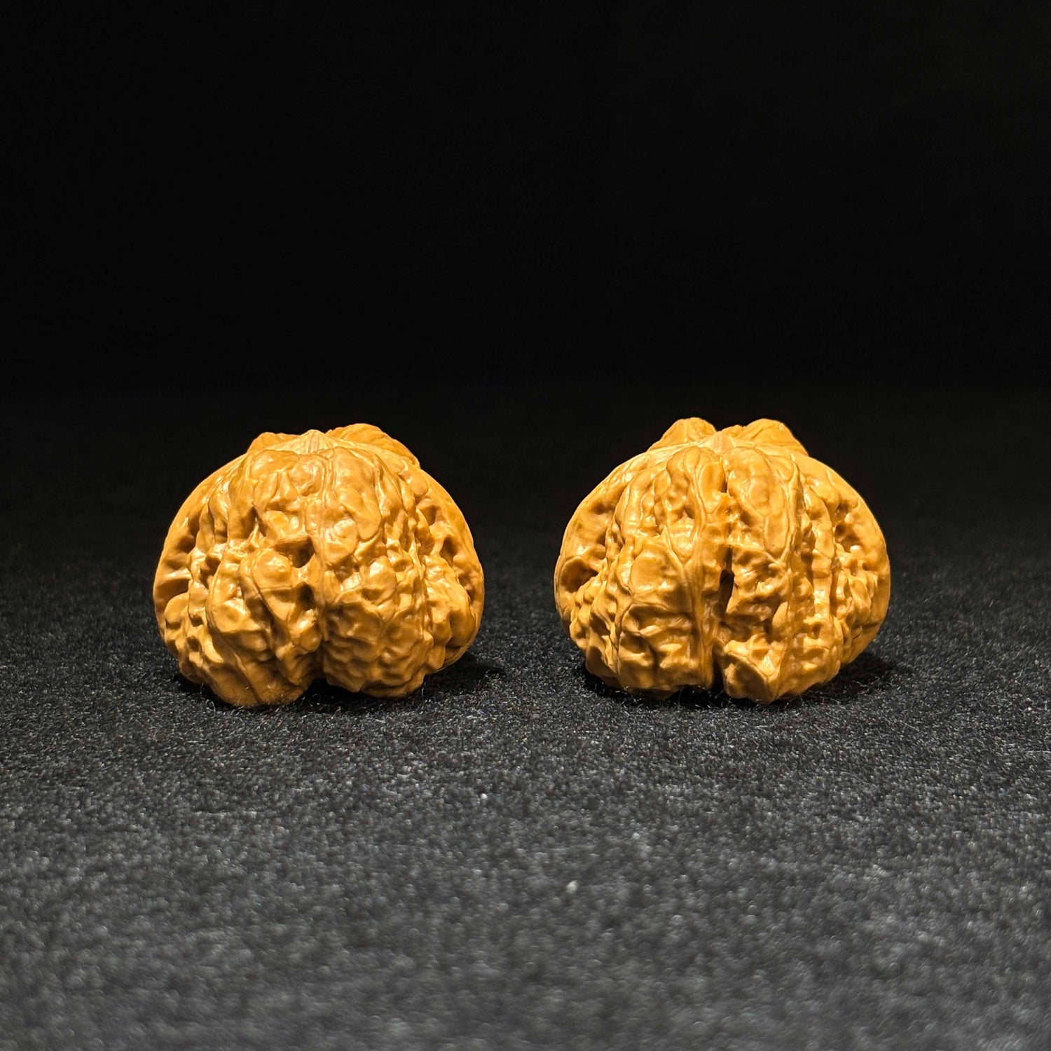 41mm Yanqing Toad Head Walnut Pair |One-of-a-Kind | Collector Recommended | 061303