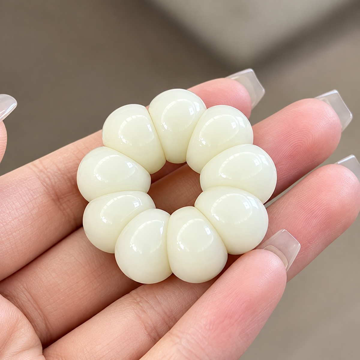 Adorable Mini Garlic Clove and Mangosteen Handheld Charms，Multiple Colors Available