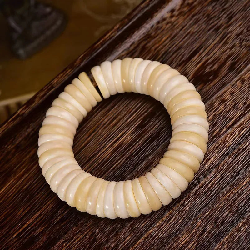 Natural Camel Bone Bracelet Flakes Beads Bracelet