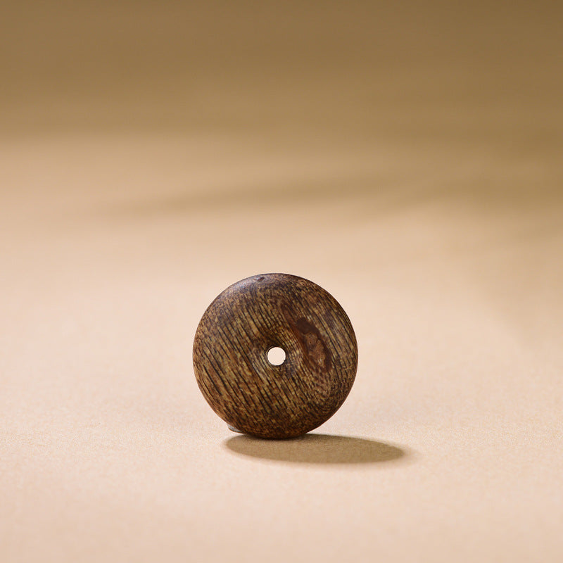 Natural Hainan Agarwood Peace Buckle Pendant for Men and Women