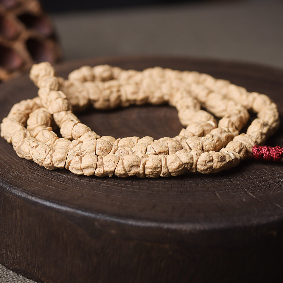 Tibetan Natural Cypress Seed 108 Mala Beads Bracelet
