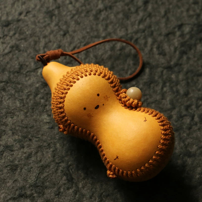 Handmade Aged Gourd Storage Pouch – Ideal for Wenwan & Walnut Collection