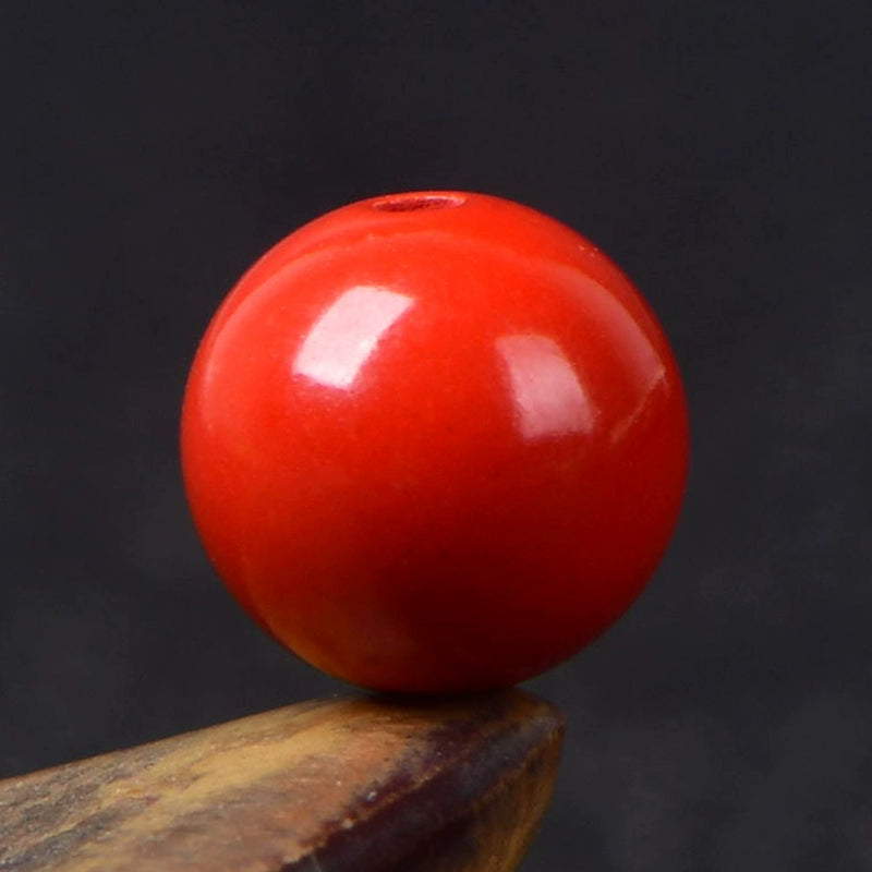 Buddha3bodhi Natural Red Cinnabar Emperor Beads Wealth Luck Beads