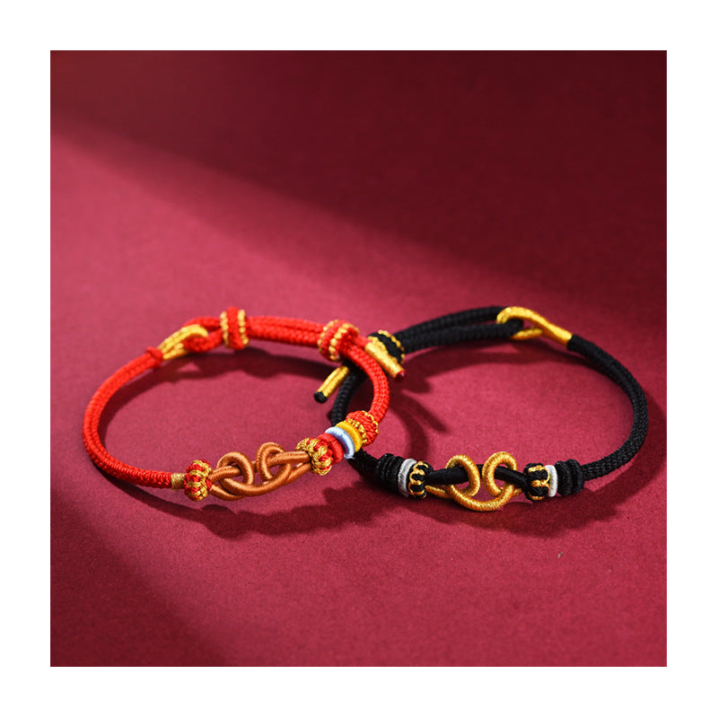 Handmade Wukong Black Myth Red String Bracelet – Unique Gift Accessory