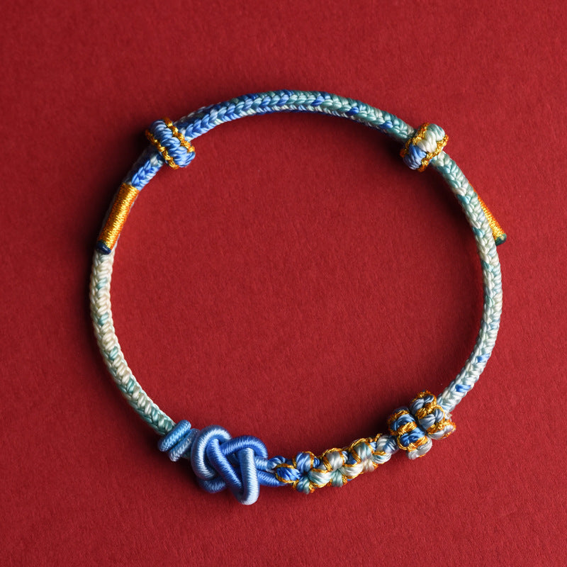 Handmade Woven Bracelet – New Year Blessing & Good Luck Gift