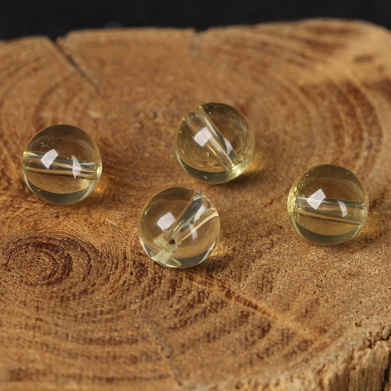 Natural Lemon Yellow Crystal Bead