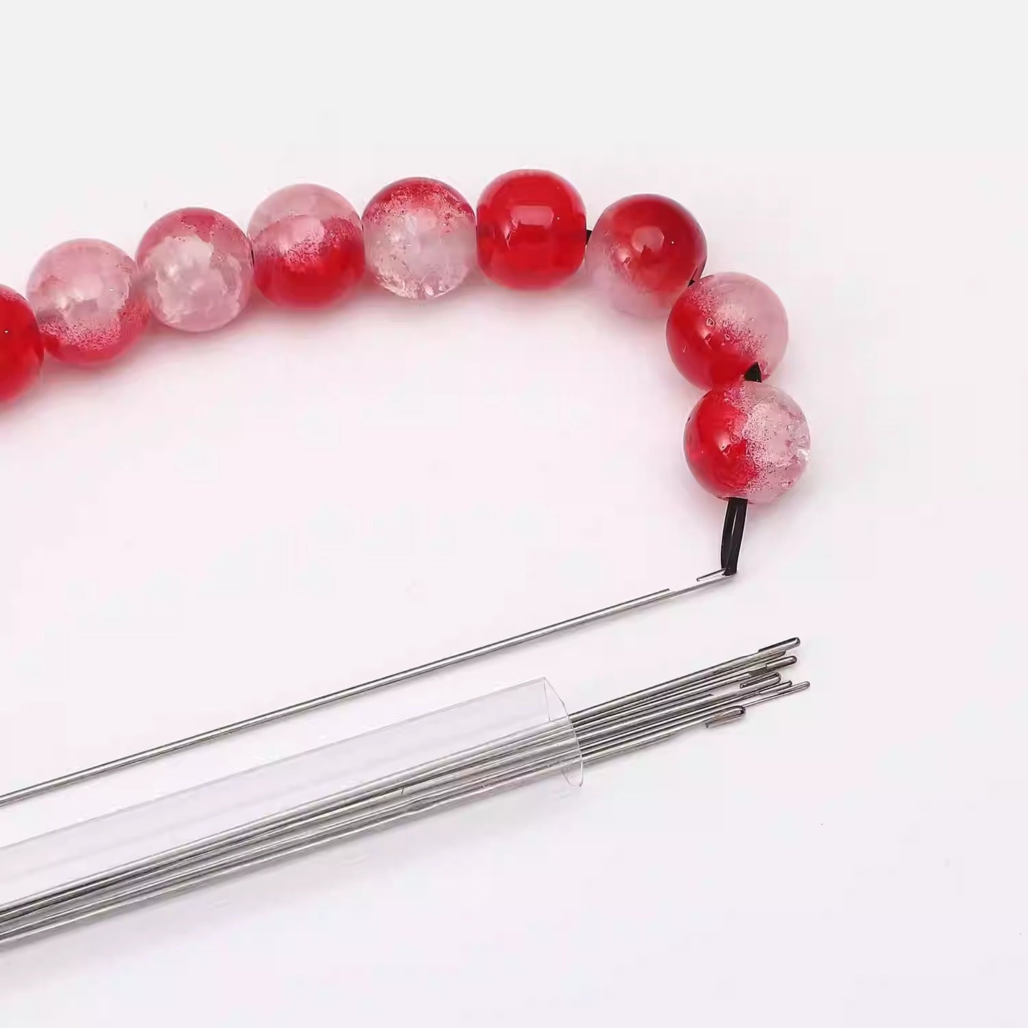 Stainless Steel Beading Needles for Jewelry Making – Ideal for Threading Crystal Bracelets, Necklaces, Embroidery & Sewing Projects