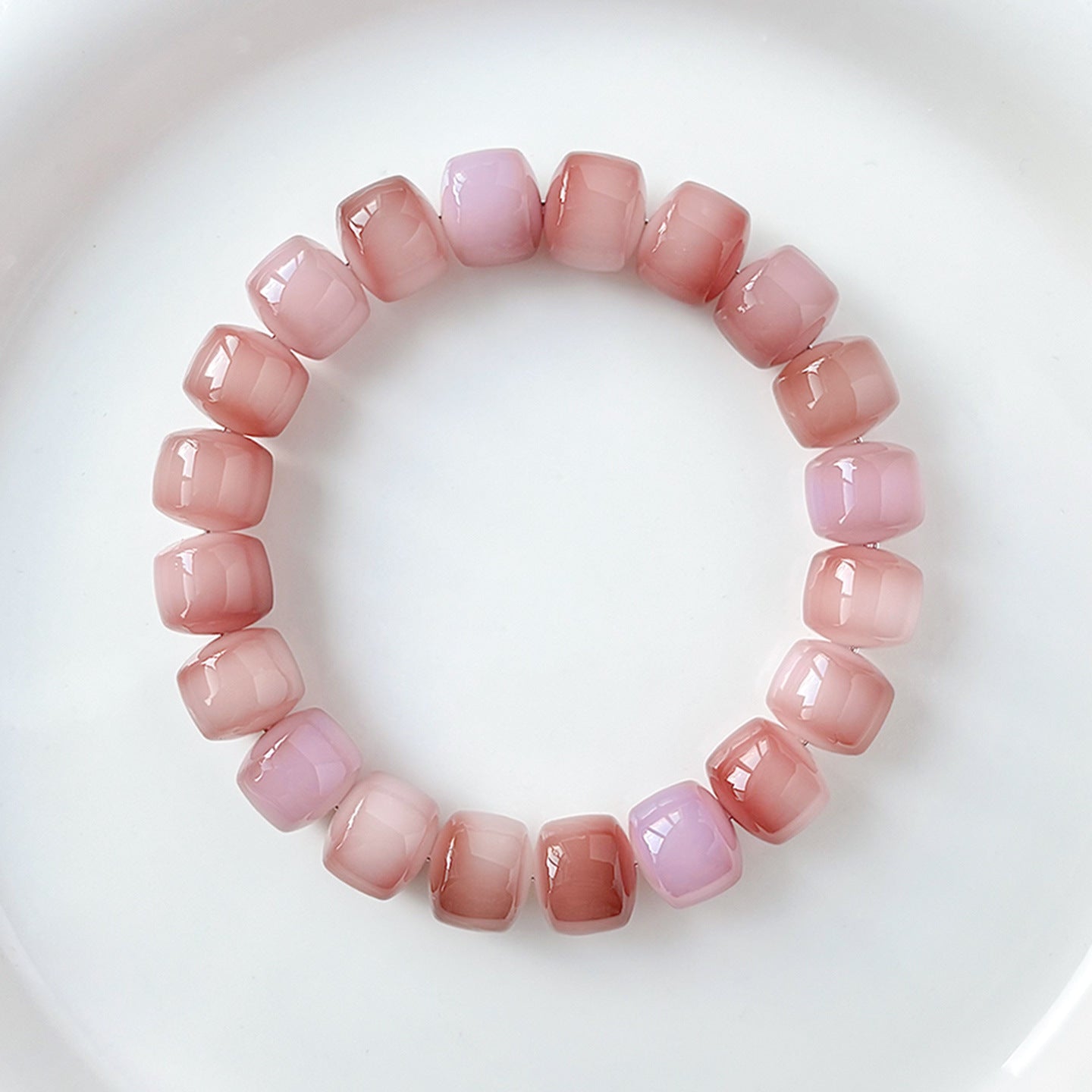 Taro Purple Fat Gold Wheel Bodhi Bracelet – Natural Bodhi Root Beads