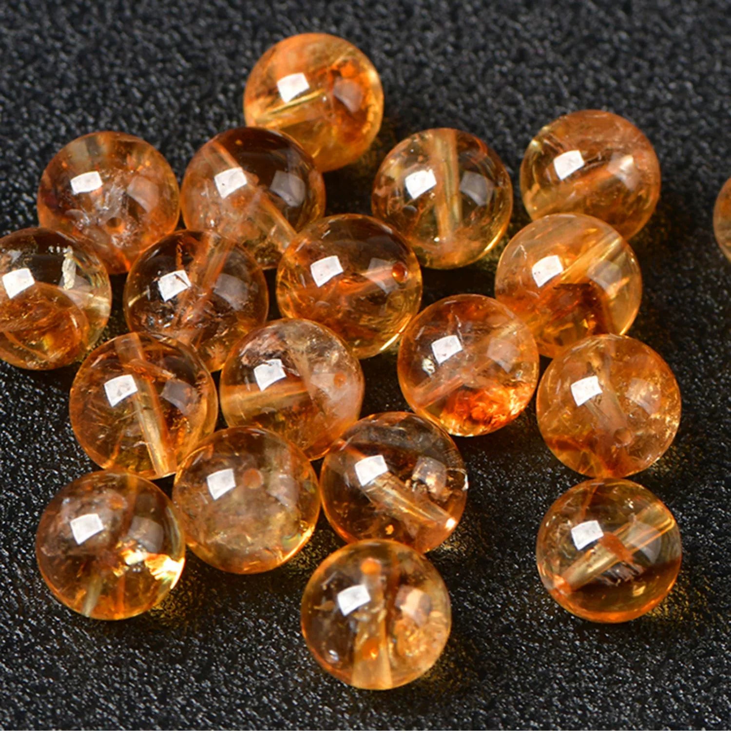 Natural Ascesterite Yellow Crystal Bead