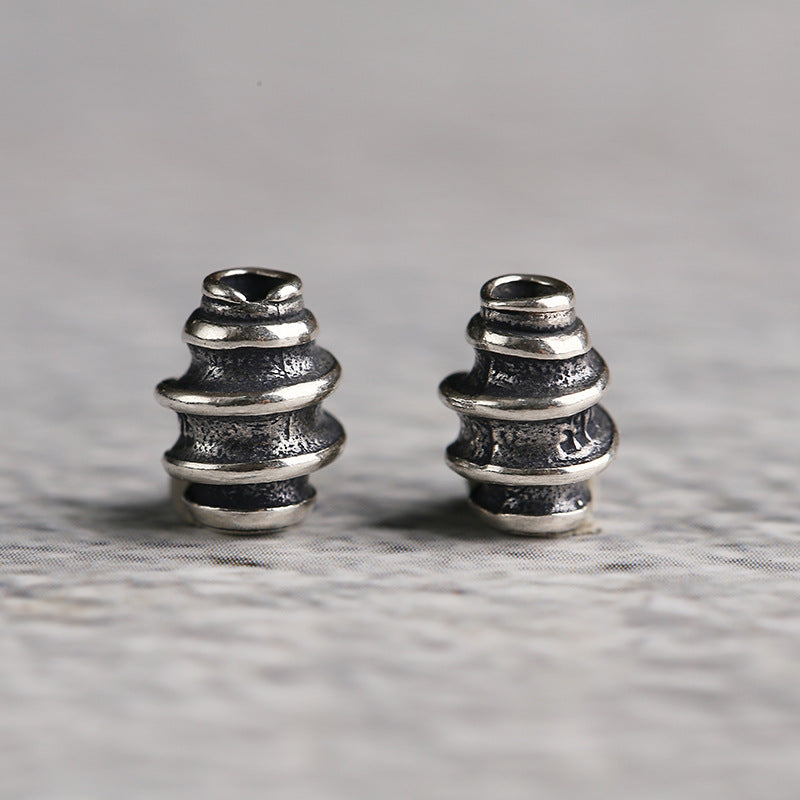 S925 Silver, Screw Tower Type Hanging Ring DIY Jewelry Accessories