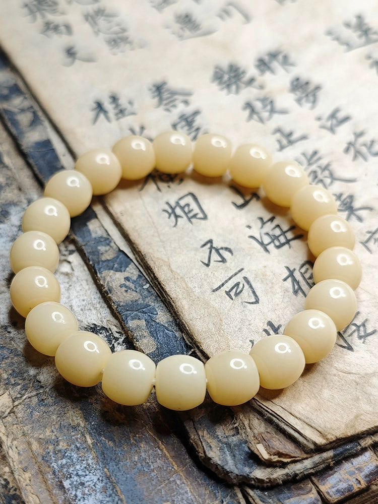 Natural Bodhi Root Bracelet Handcrafted Meditation Bracelet