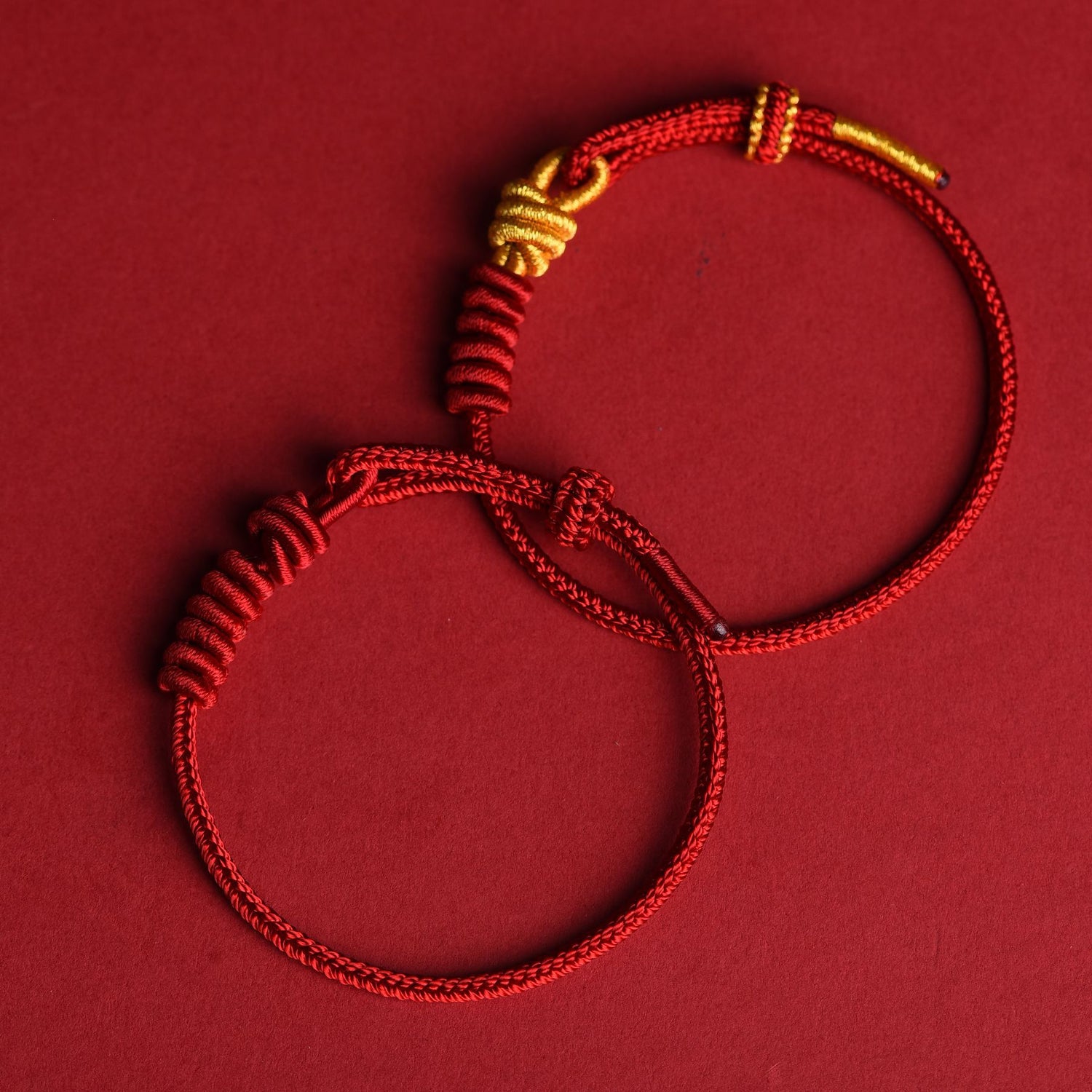 Handmade Red String Bracelet – New Year Lucky Charm for Good Fortune & Protection