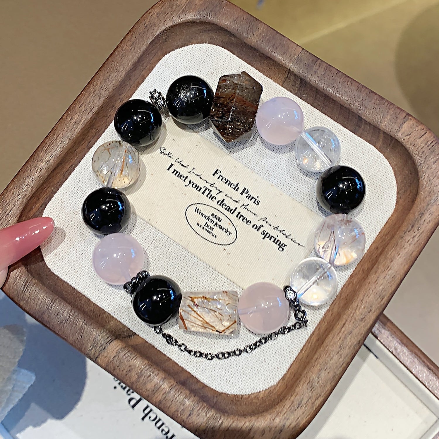 Natural Multi-Gemstone Rose Quartz Bracelet – DIY Customizable Design