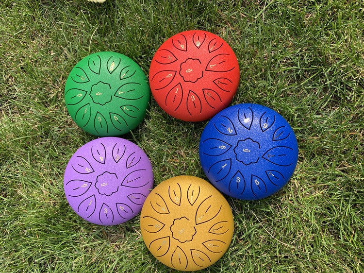 Outdoor Rain Drum – 6 Inch 8-Note & 11-Note Steel Tongue Drum for Kids & Adult Beginners
