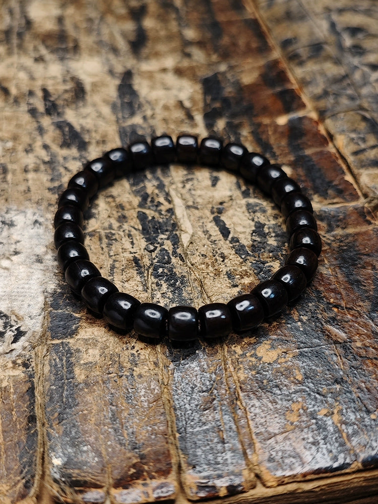 Natural Ebony Beads Meditation  Beads Bracelet