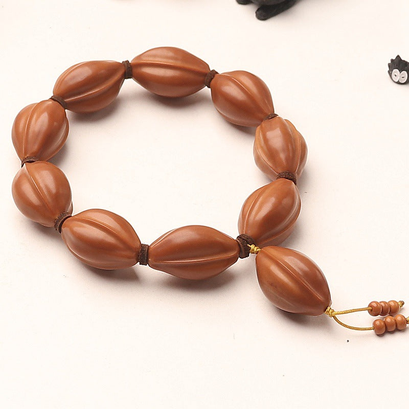 Wenwan Olive Pit Shark Back Bracelet – High Oil Handcrafted Chinese Wenwan