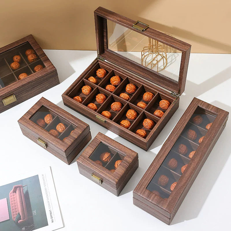 Solid Wood Wenwan Walnuts Storage Box