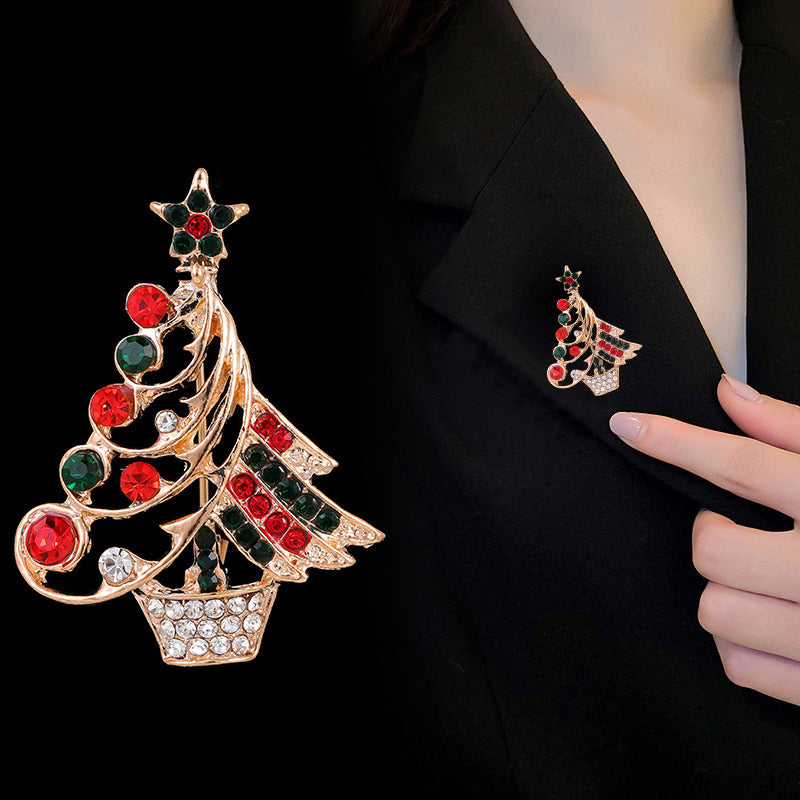 New Fashion Christmas Brooch New Year Brooch Pin Gift for Women