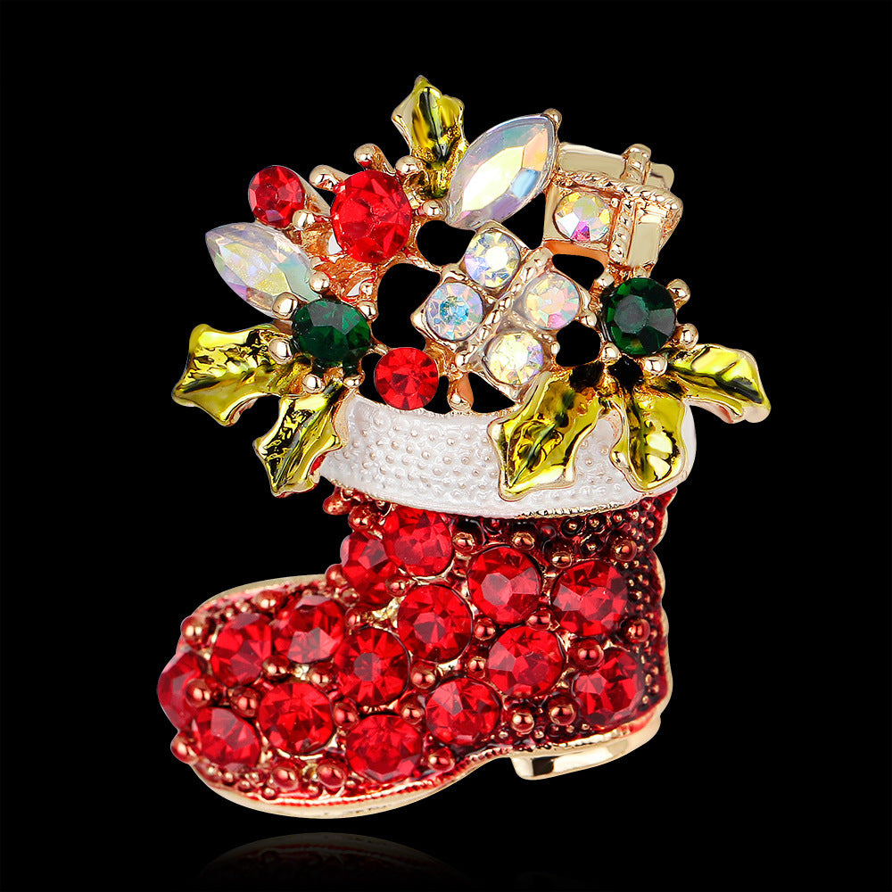 Christmas Boot Brooch Festive Ornaments for the Holiday Season