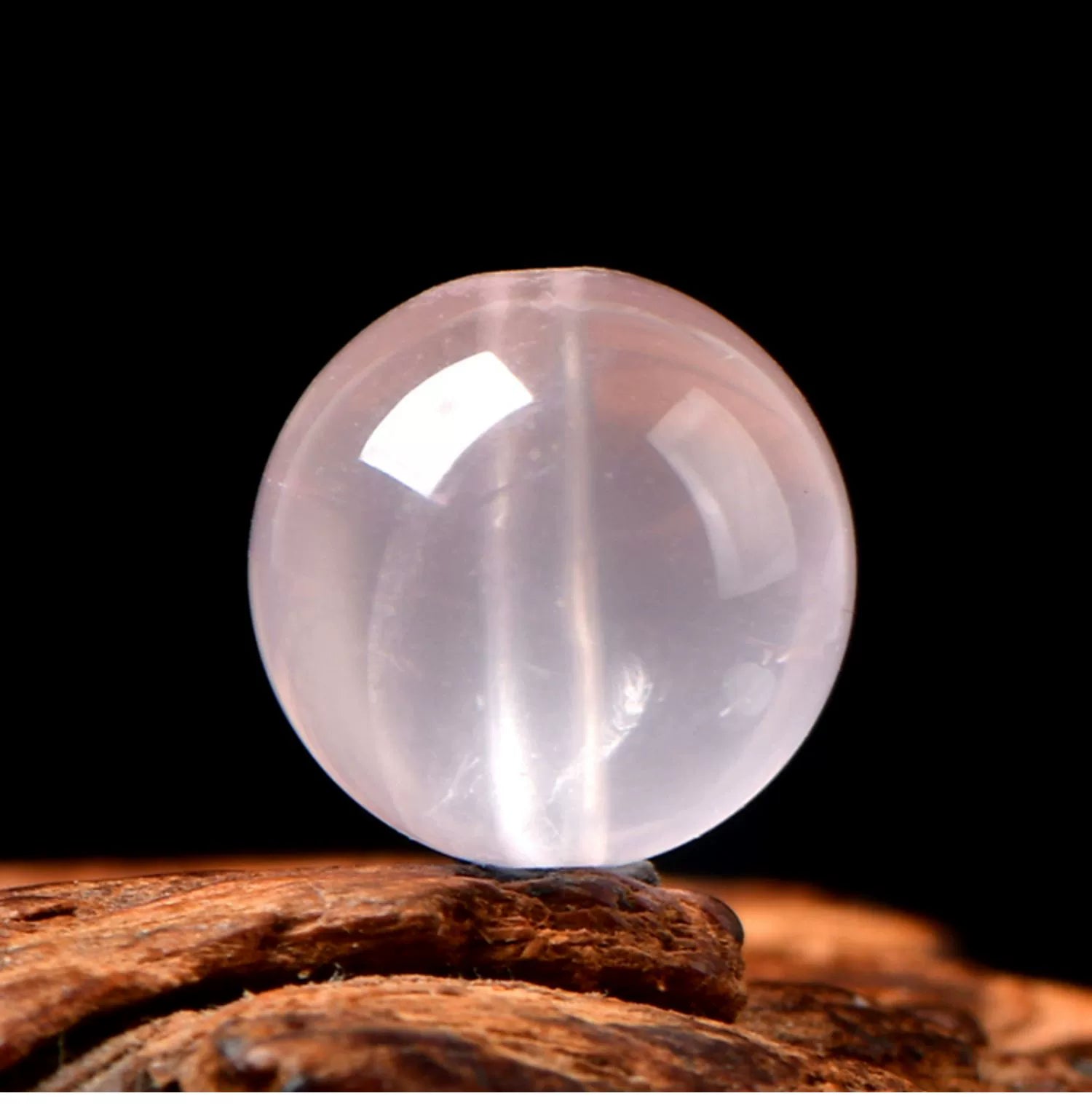 Buddha3bodhi Natural Pink Crystal Ice Jelly Beads Healing Pink Quartz