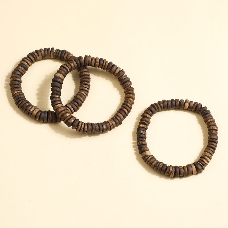 Natural Hainan Agarwood Tablets Bead Bracelet