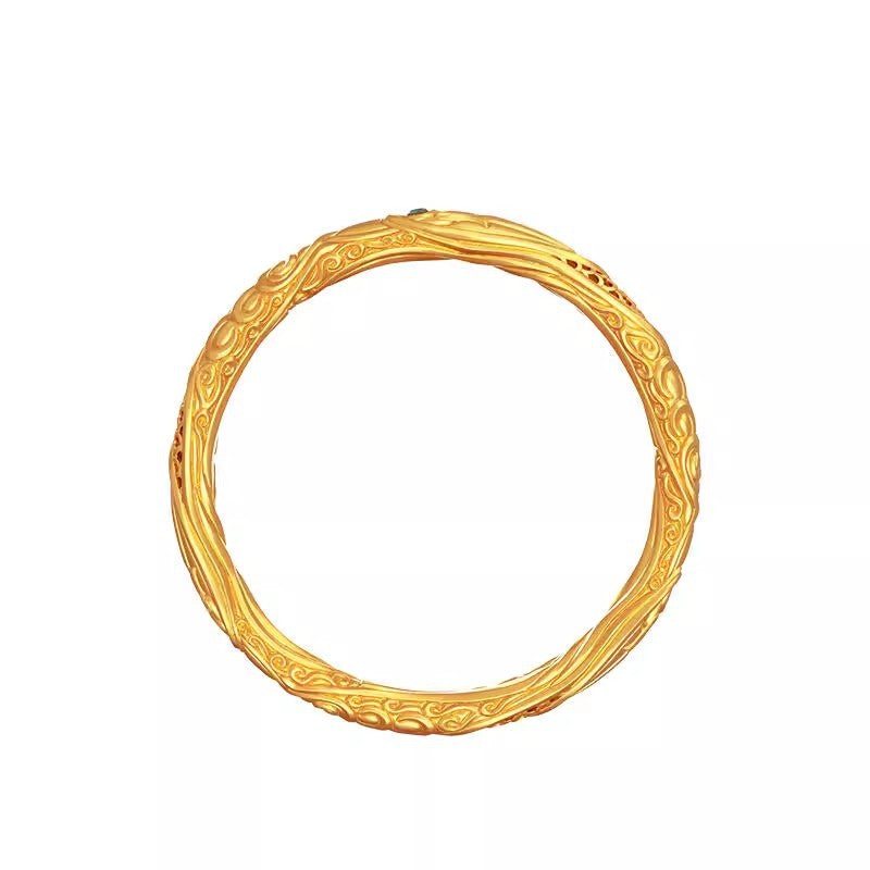 Nezha's Magic Circle Bracelet – Unisex Golden-Plated Bangle Nezha's Magic Circle Bracelet – Unisex Golden-Plated Bangle