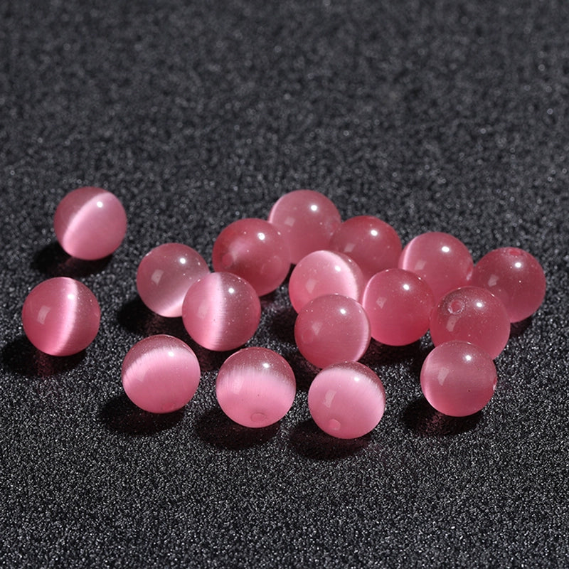 Premium Pink Cat’s Eye Beads for DIY Jewelry Making