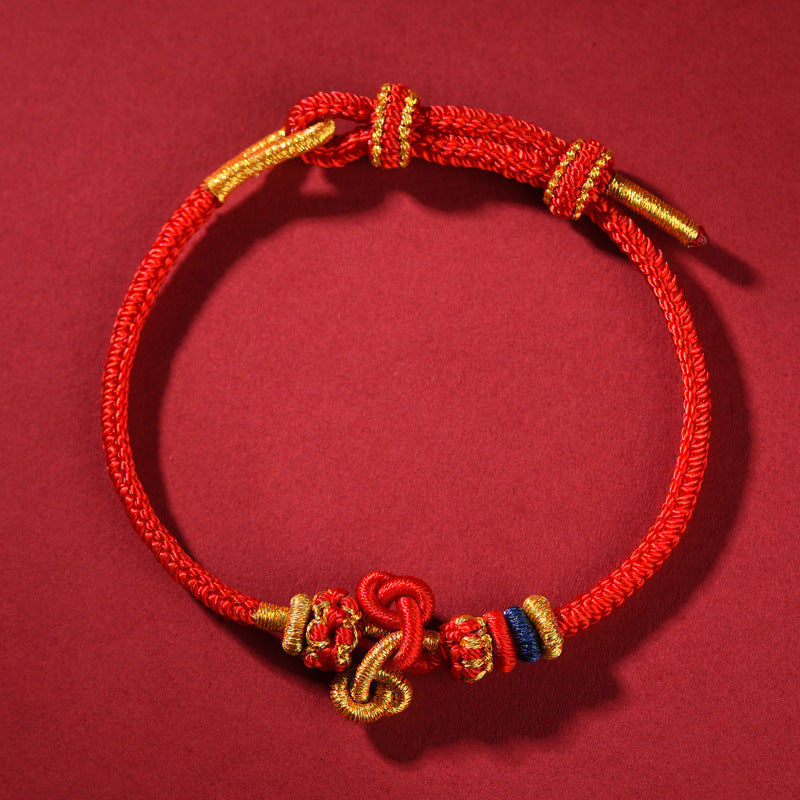 Handmade Zodiac Year Red String Bracelet – Wish Fulfillment Symbol