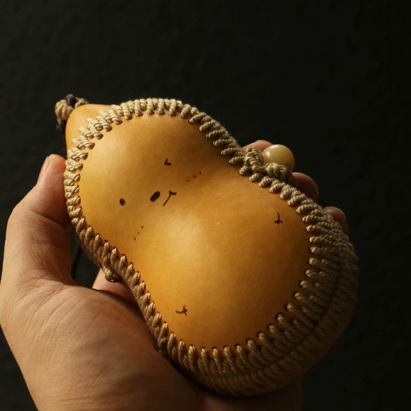 Natural Aged Gourd Handcrafted Storage Bag – Perfect for Wenwan
