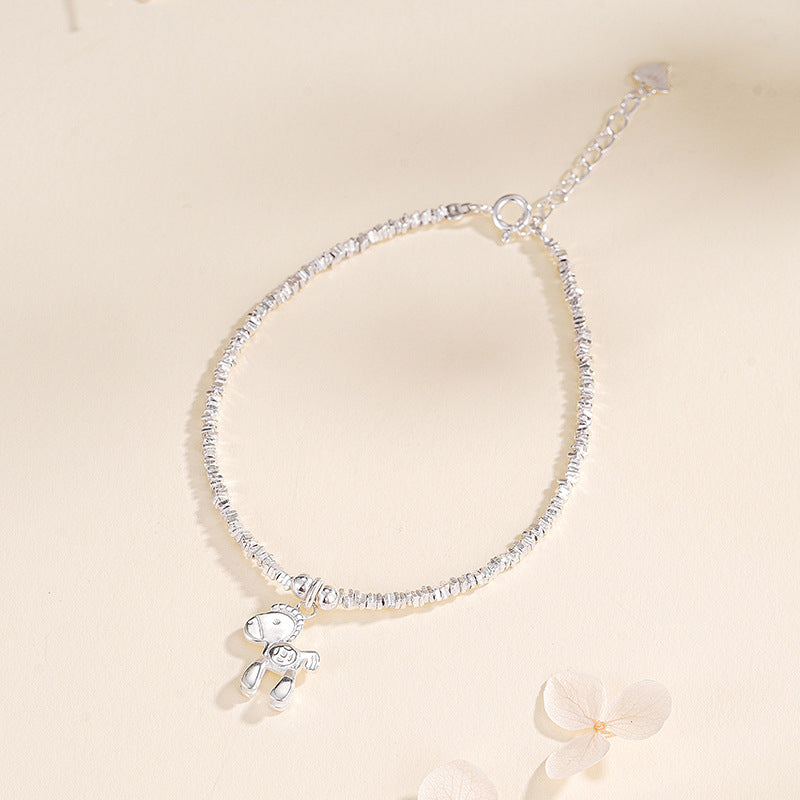 S925 Sterling Silver "Good Fortune" Women's Bracelet – Perfect Christmas & New Year Gift