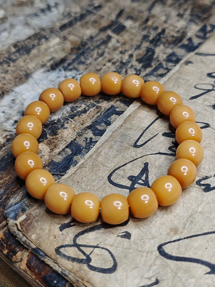 Natural Bodhi Root Bracelets Beaded Bracelet for Peace