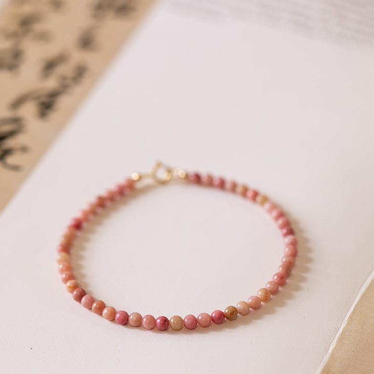 Natural Red Stone Bracelet DIY Design Simple Women's Bracelet