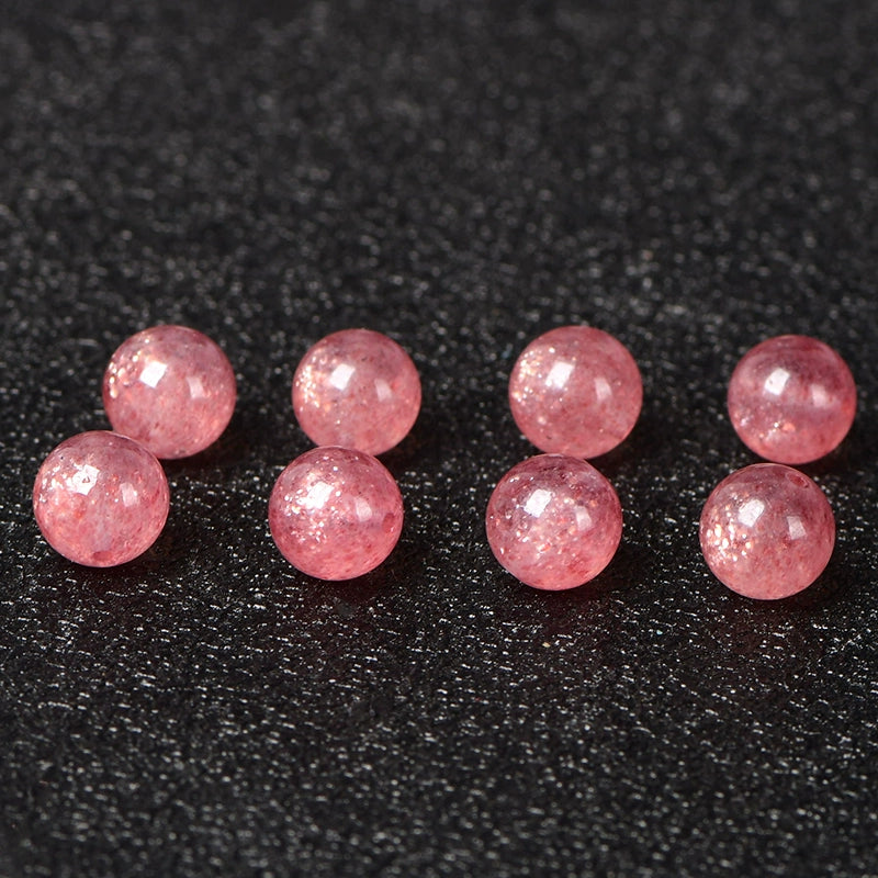 Buddha3bodhi 7A Star Strawberry Quartz Crystal Positive Energy Beads