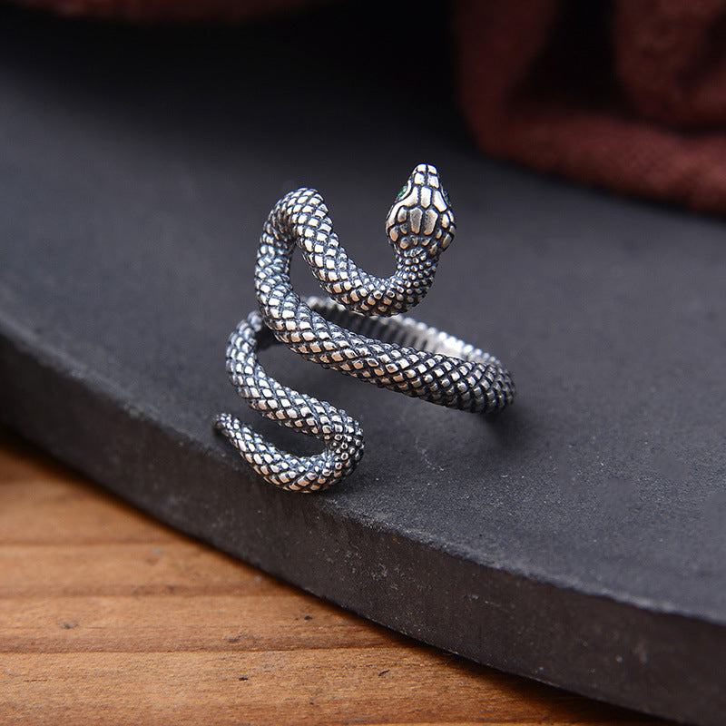 S925 Sterling Silver Spirit Snake Bead Separator DIY Bracelet Accessories