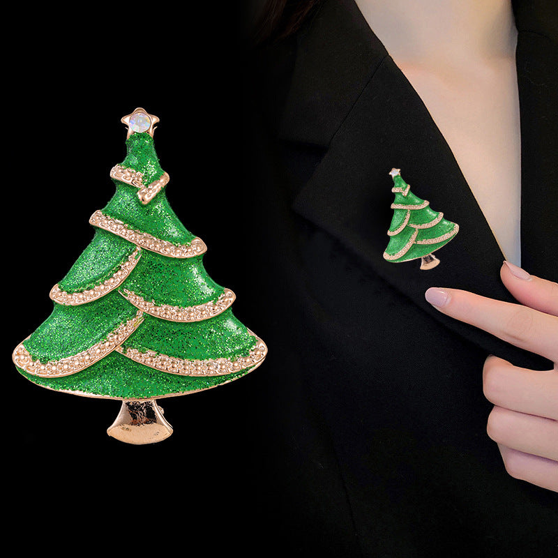 New Christmas Tree Brooch Perfect Holiday Gift for Women