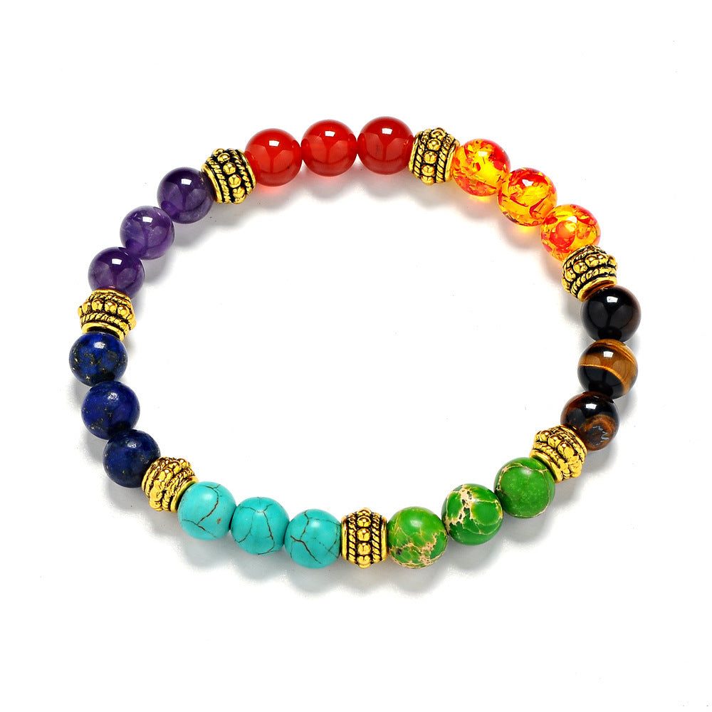 7 Chakra Stones Bracelet Yoga Energy Bracelet Chakra Healing Bracelet for Meditation