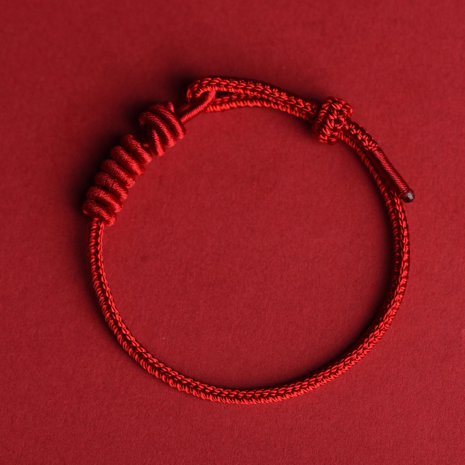 Handmade Red String Bracelet – New Year Lucky Charm for Good Fortune & Protection
