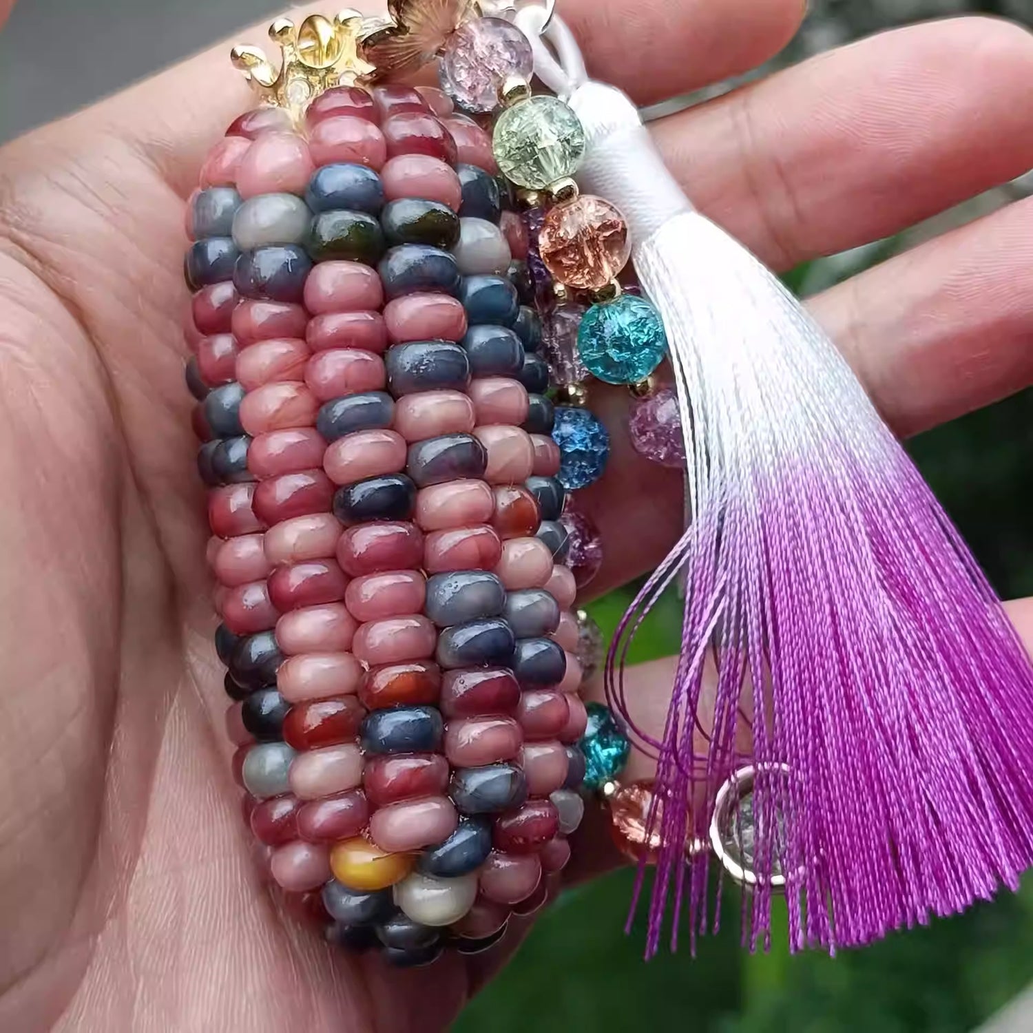 Trendy Multicolored Natural Corn Ornament for Stress-relief