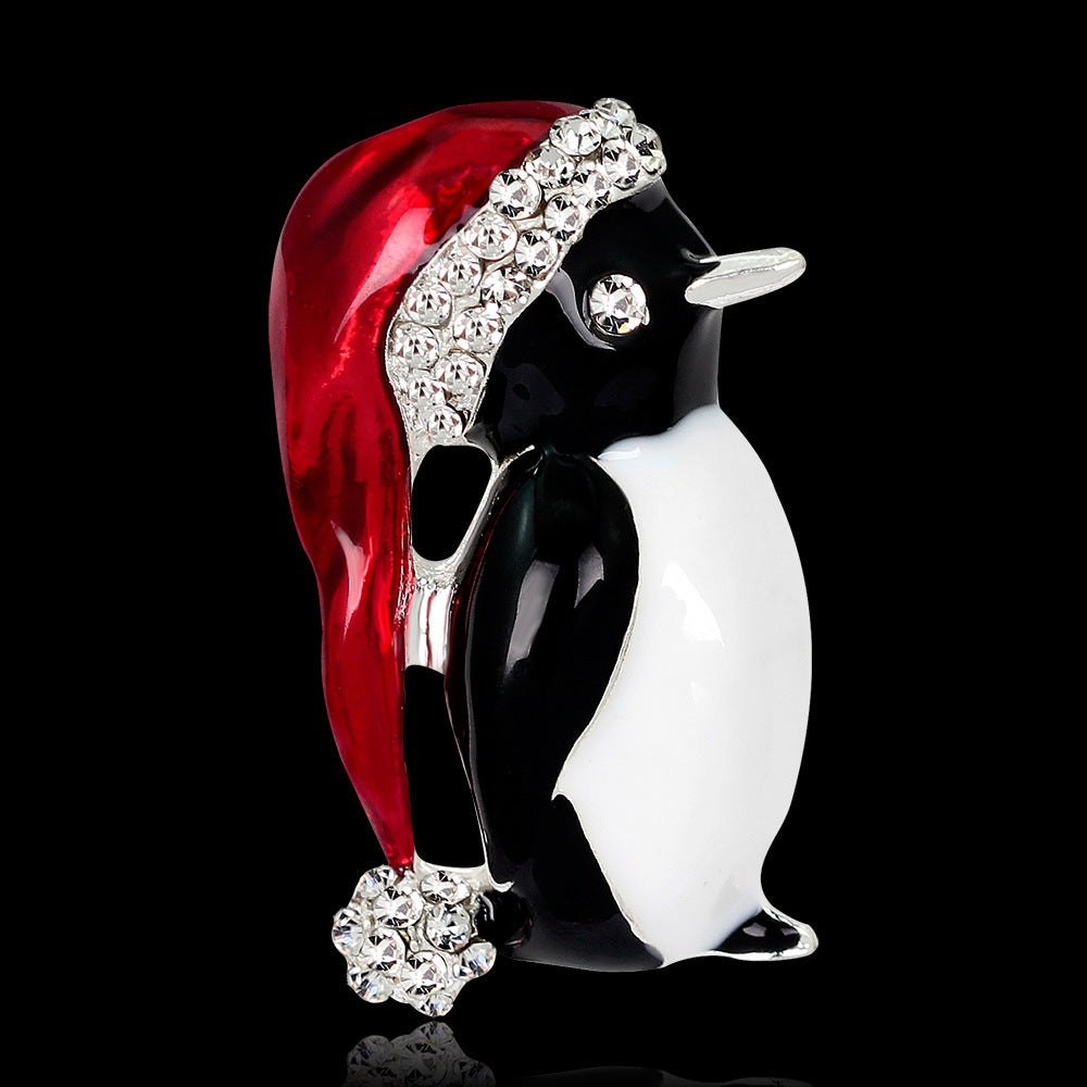 Adorable Christmas Penguin Brooch Festive Holiday Accessory