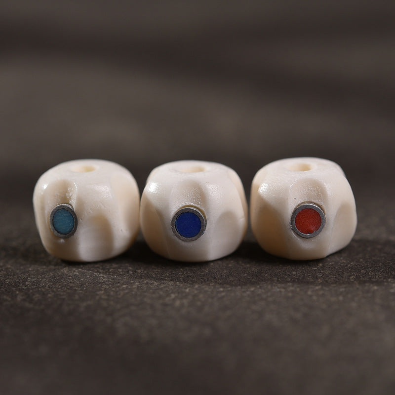 Natural Yak Bone Loose Beads DIY 108 Mala Beads Accessories Buddha Bead Jewelry