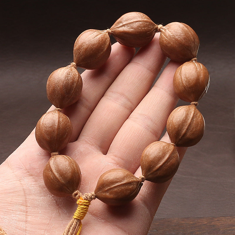 Natural Wenwan Olive Pit Bead Bracelet 20×23 mm