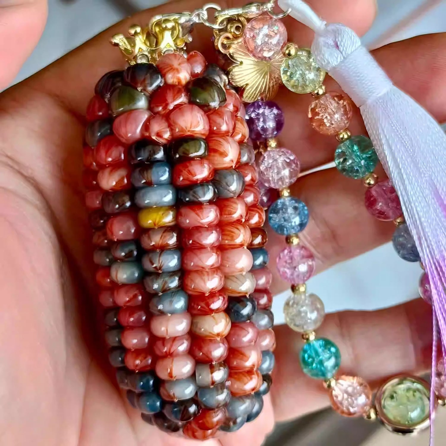 Trendy Multicolored Natural Corn Ornament for Stress-relief
