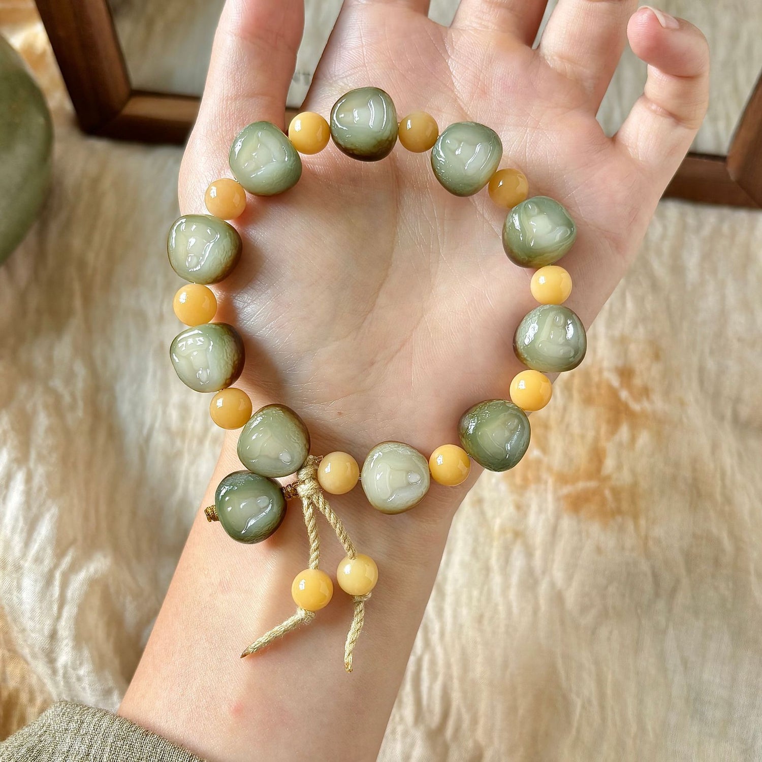 Carved Wuxiang Buddha Bodhi Bracelet – Zen Meditation Beads