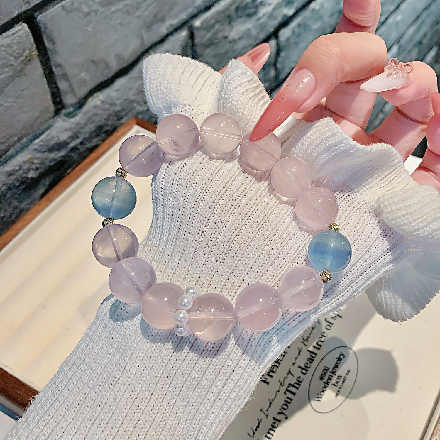 Natural Multi-Gemstone Strawberry Quartz Bracelet – DIY Customizable Design