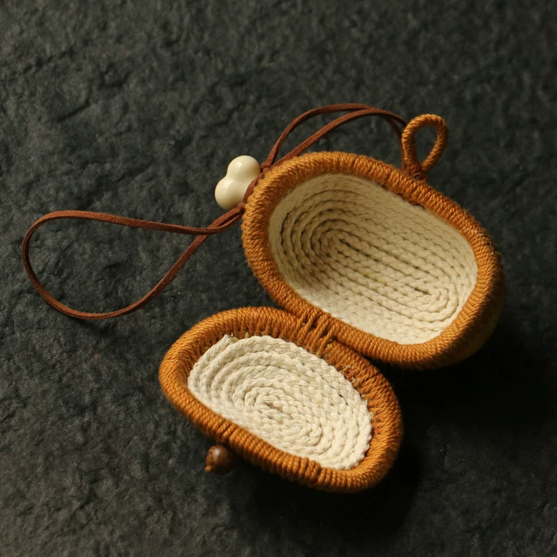 Handmade Gourd Bag – Perfect for Wenwan and Bead Storage